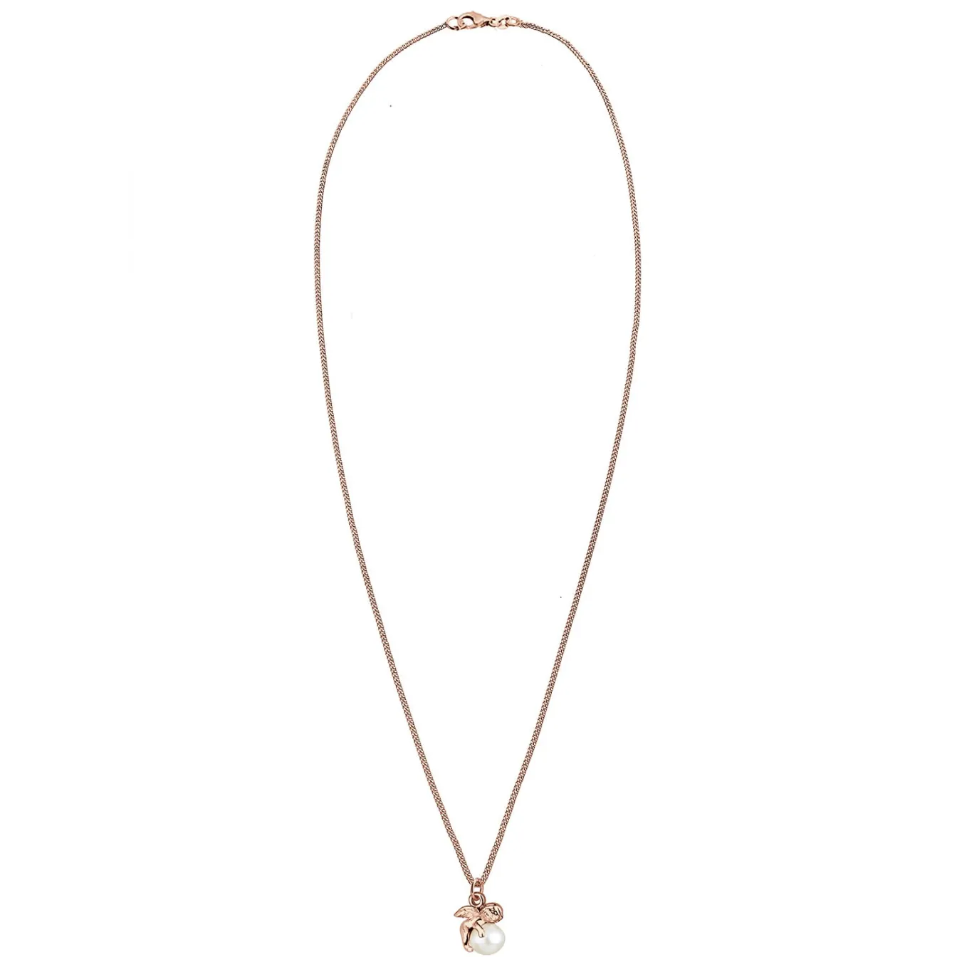 Elli "Halskette Engel | Süßwasserperle< Roségold|Perlen