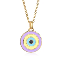 Elli "Halskette Evil Eye | Emaille (Bunt)< Symbol-schmuck|Halsketten