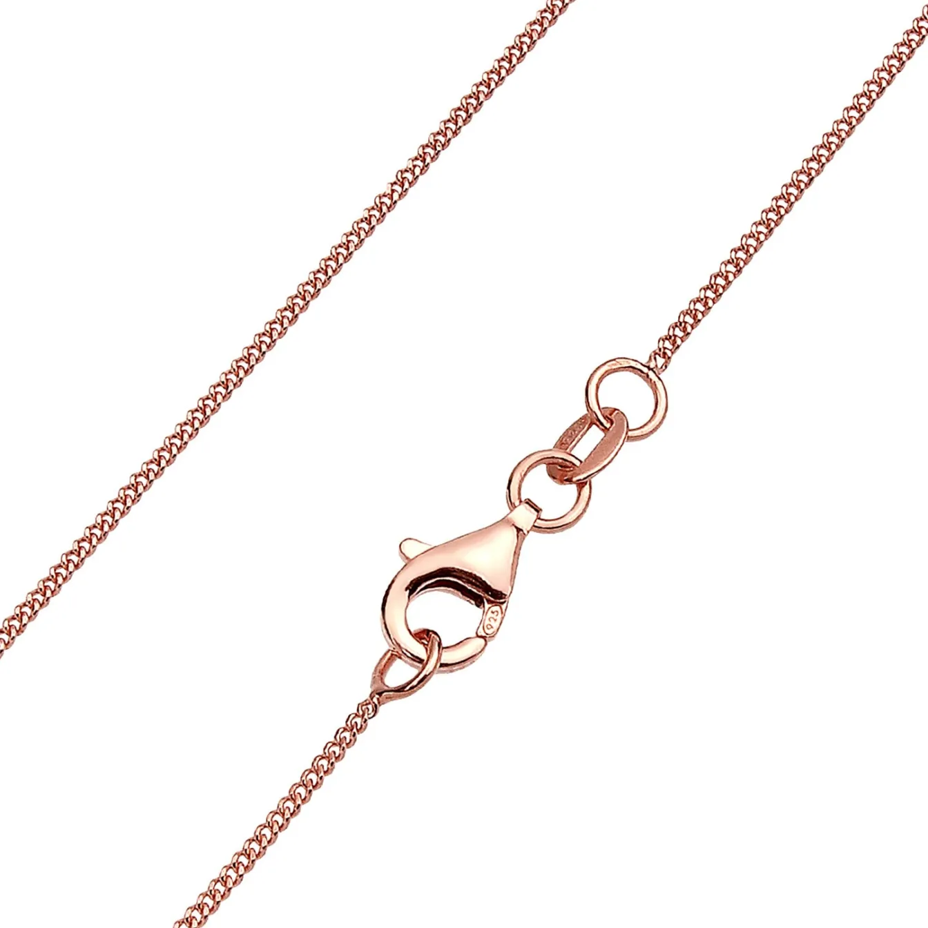 Elli "Halskette Feder | Kristall (Weiß)< Roségold|Halsketten