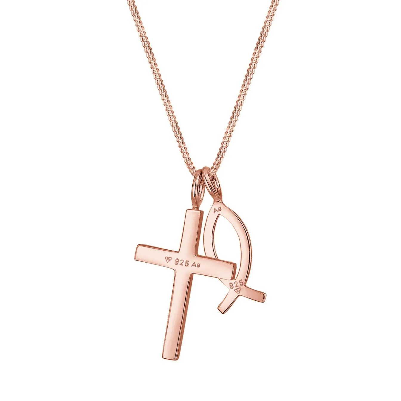Elli "Halskette Fisch< Roségold|Symbol-schmuck