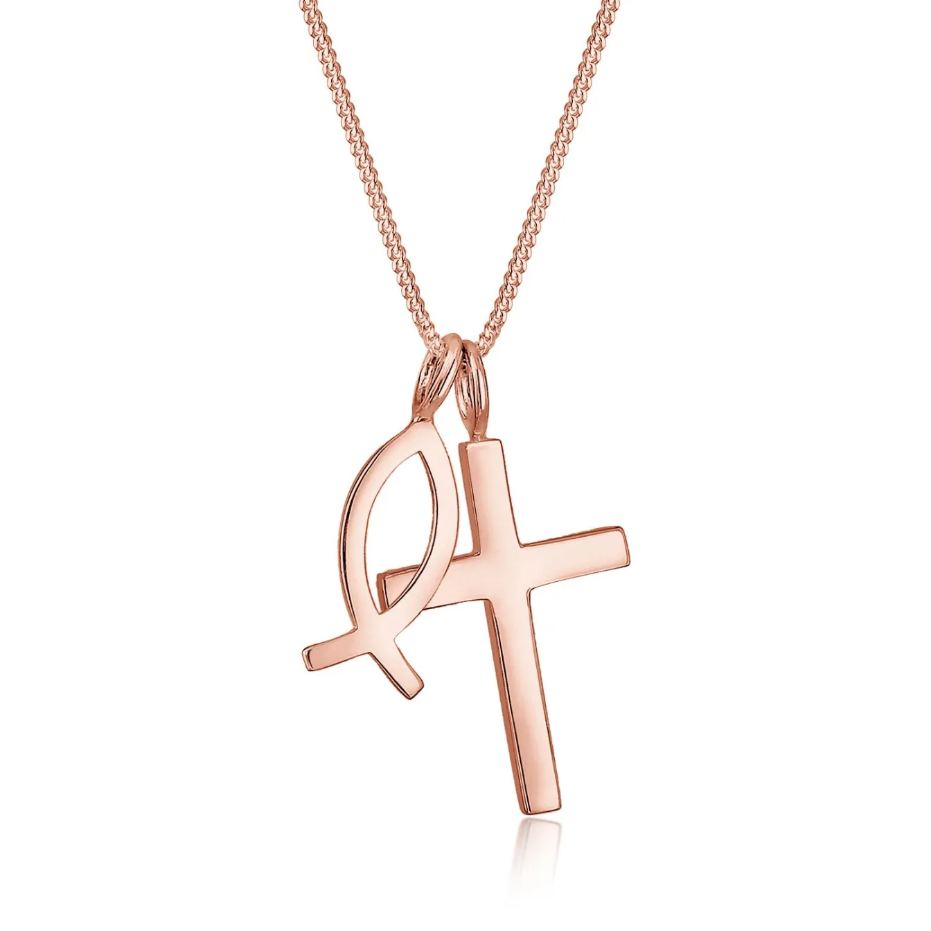 Elli "Halskette Fisch< Roségold|Symbol-schmuck