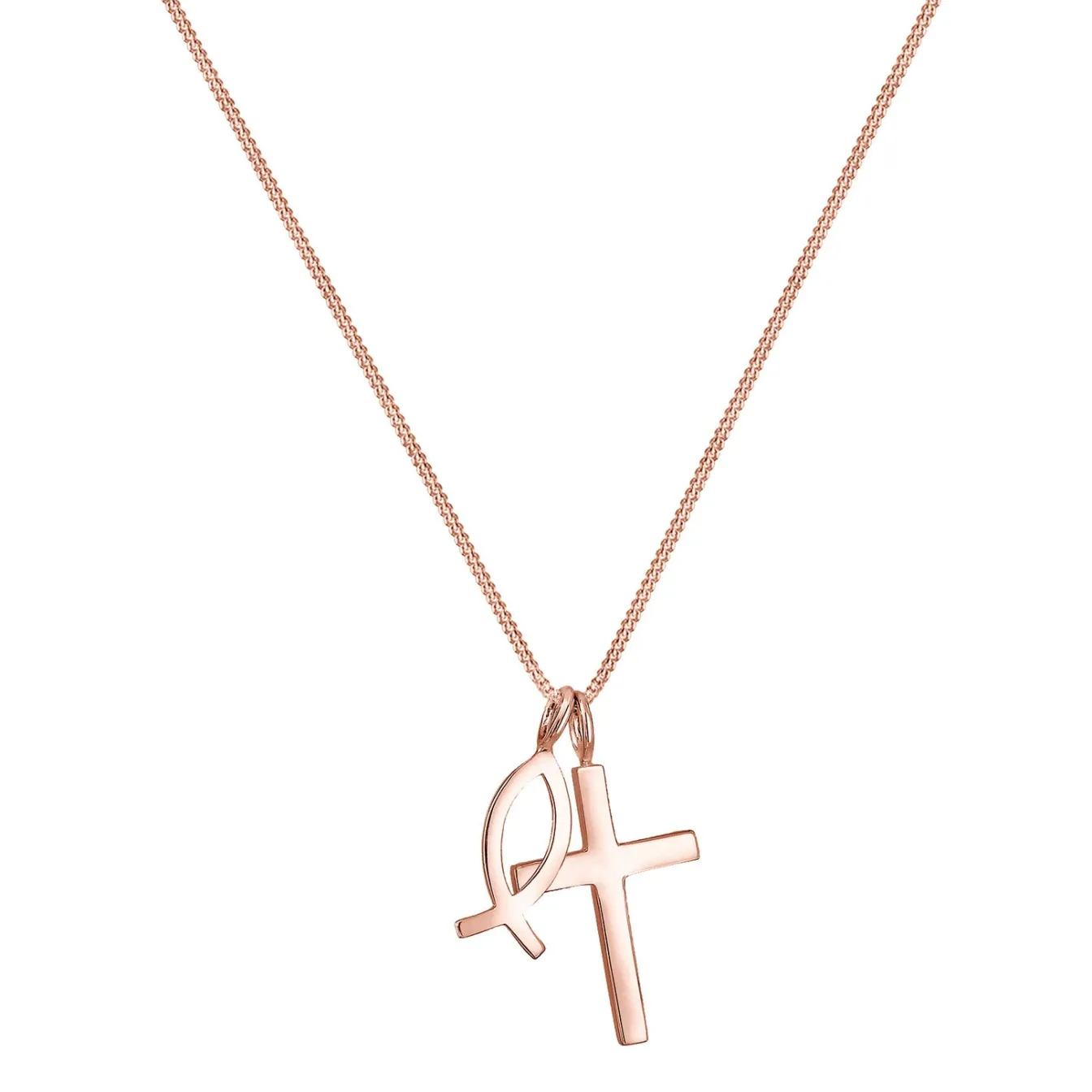 Elli "Halskette Fisch< Roségold|Symbol-schmuck