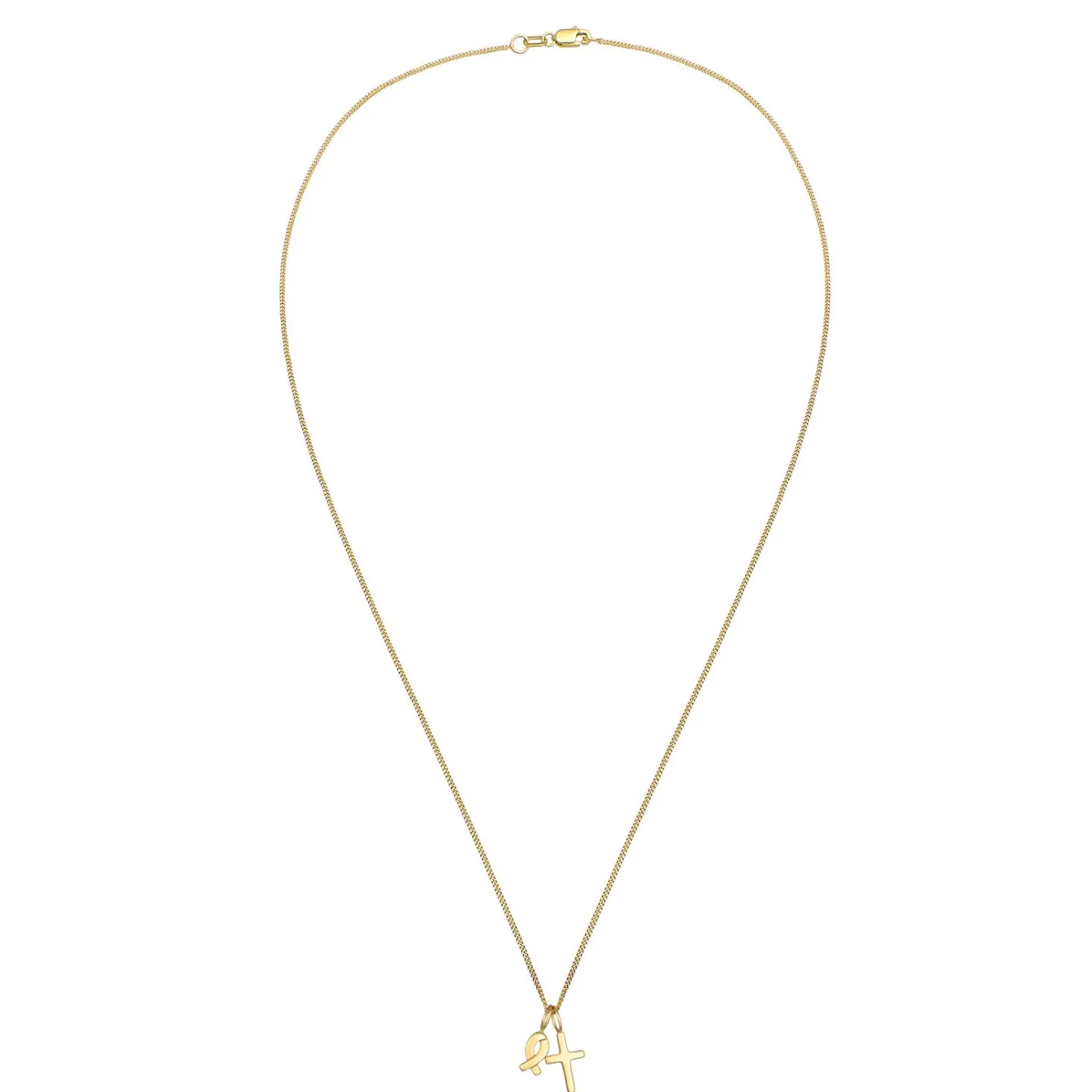 Elli "Halskette Fisch Kreuz< Symbol-schmuck|Halsketten