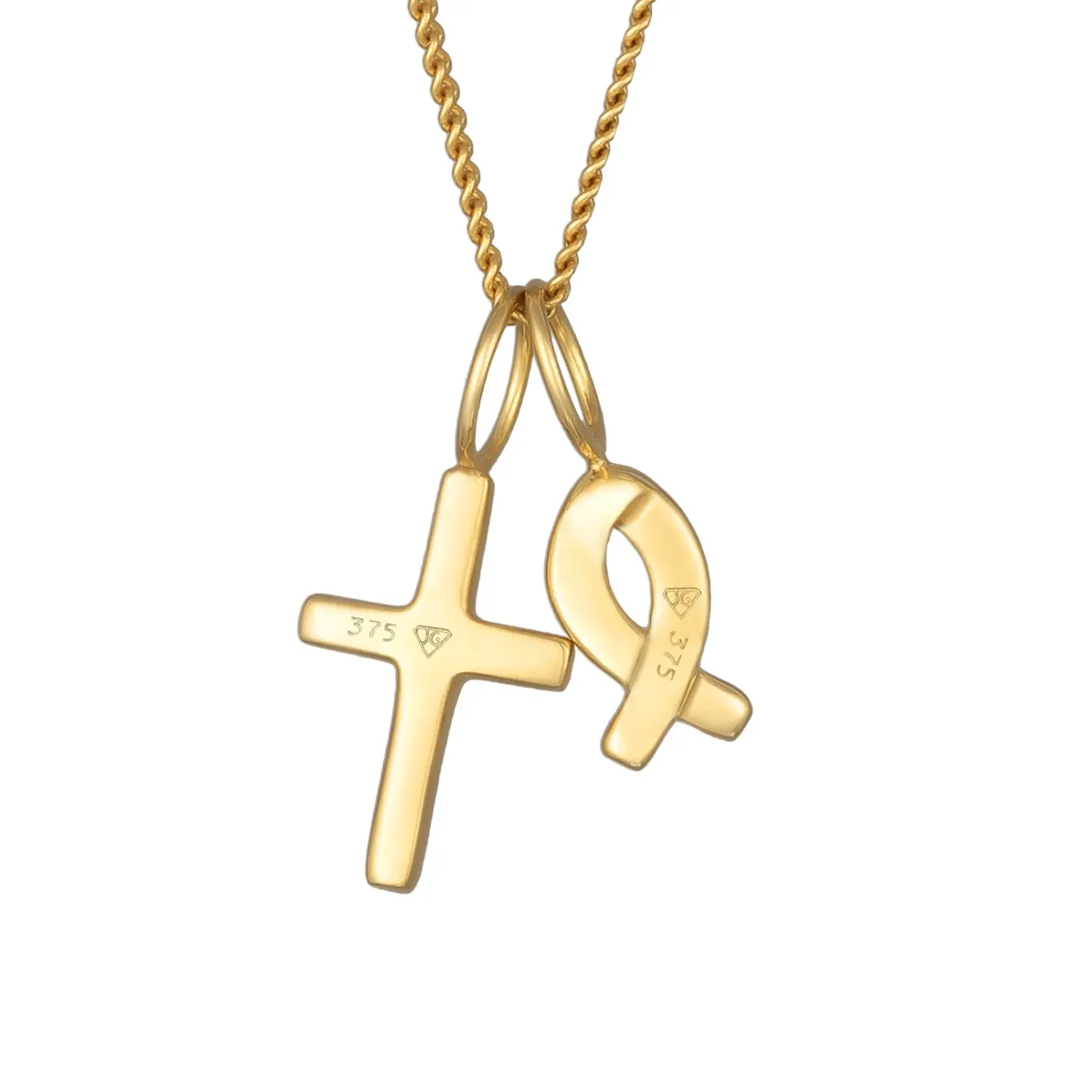 Elli "Halskette Fisch Kreuz< Symbol-schmuck|Halsketten