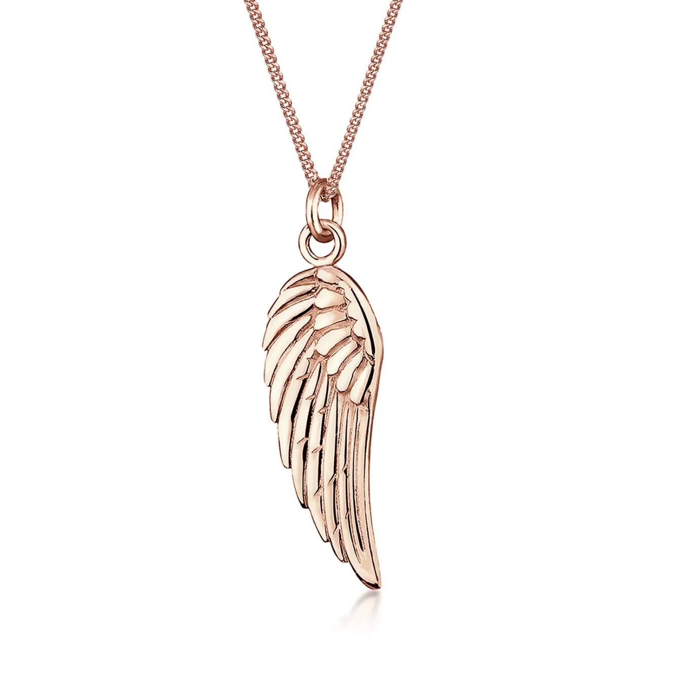Elli "Halskette Flügel Anhänger< Roségold|Halsketten