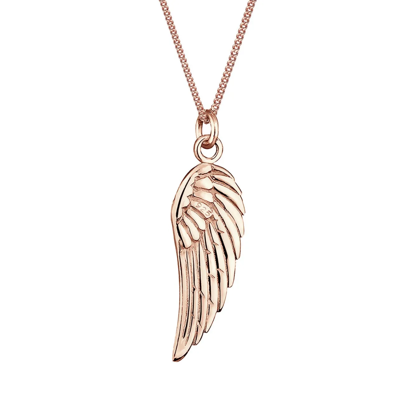 Elli "Halskette Flügel Anhänger< Roségold|Halsketten