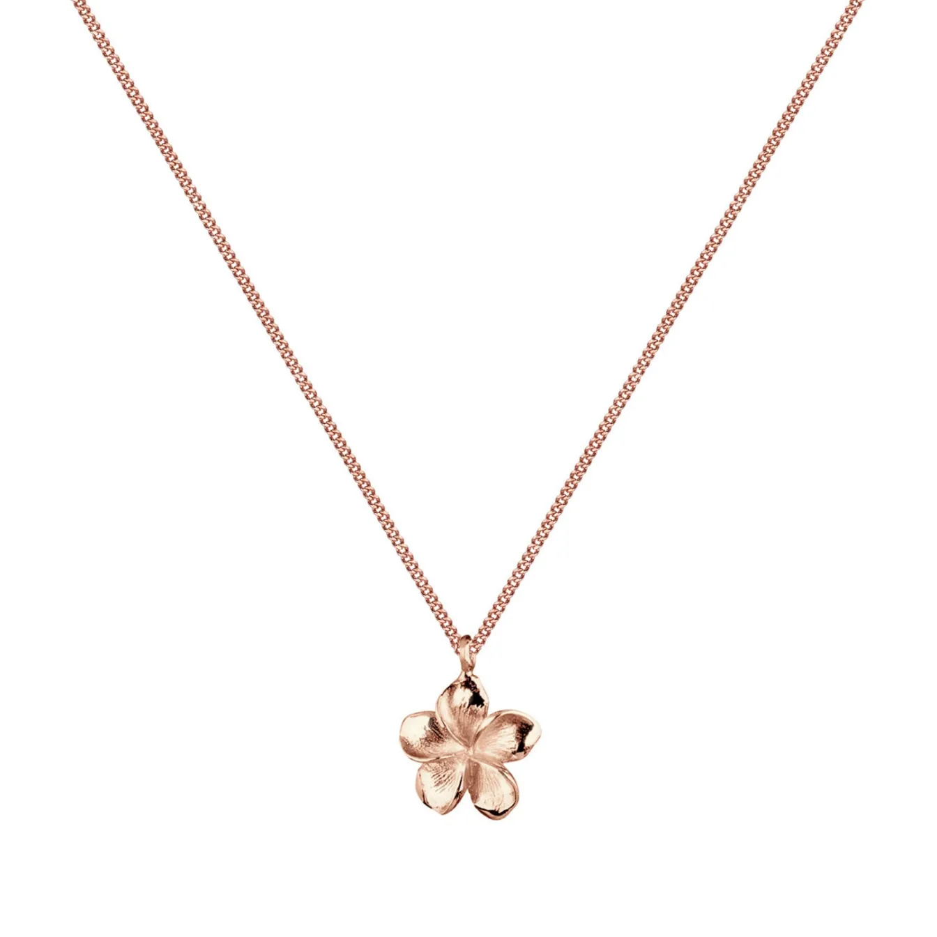 Elli "Halskette Frangipani Blüte< Roségold|Symbol-schmuck
