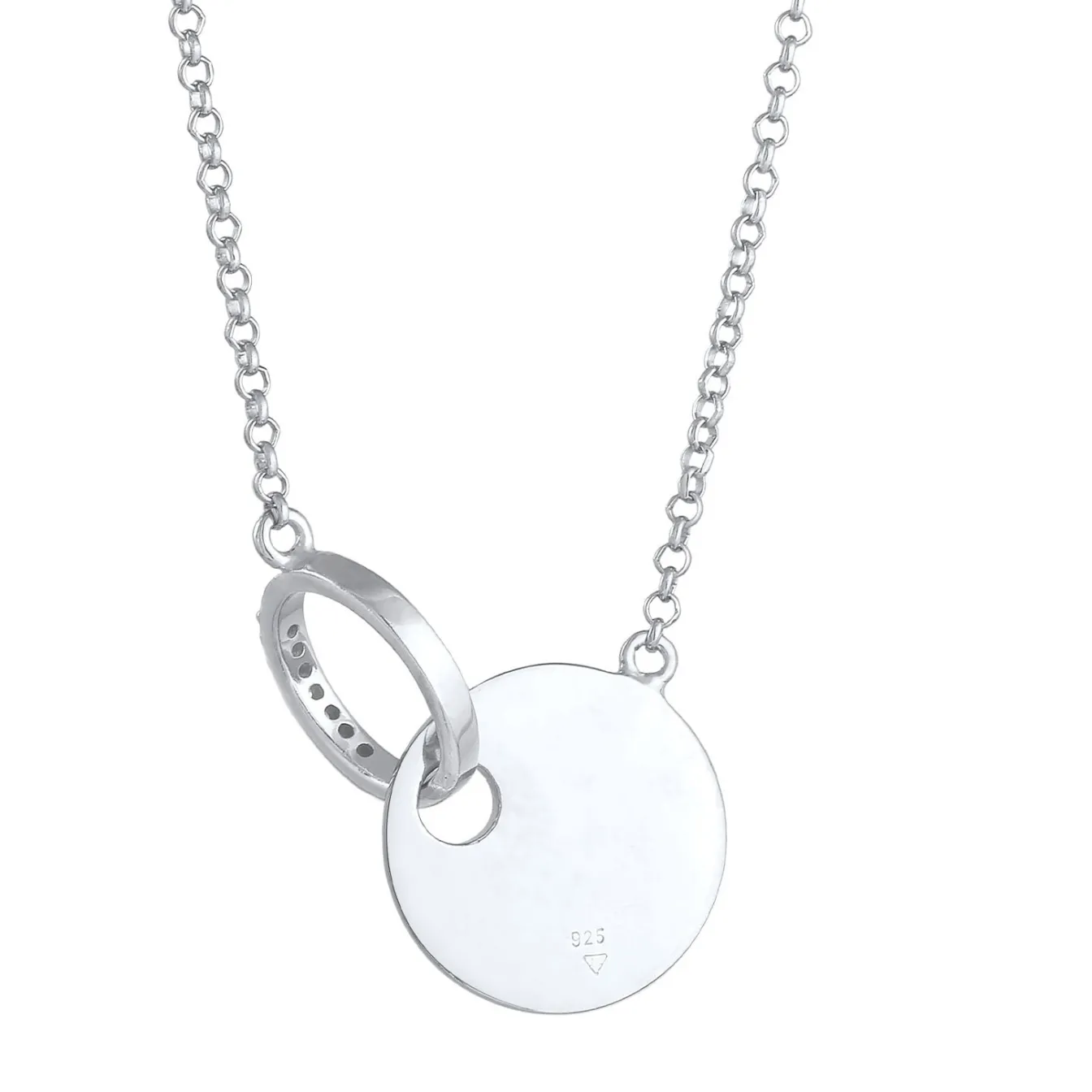 Elli "Halskette Geo | Diamant ( Weiß, 0,035 ct )< Halsketten|Vergoldet