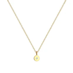 Elli "Halskette Geo | Diamant (Weiß, 0,015 ct)< Halsketten|Echtgold