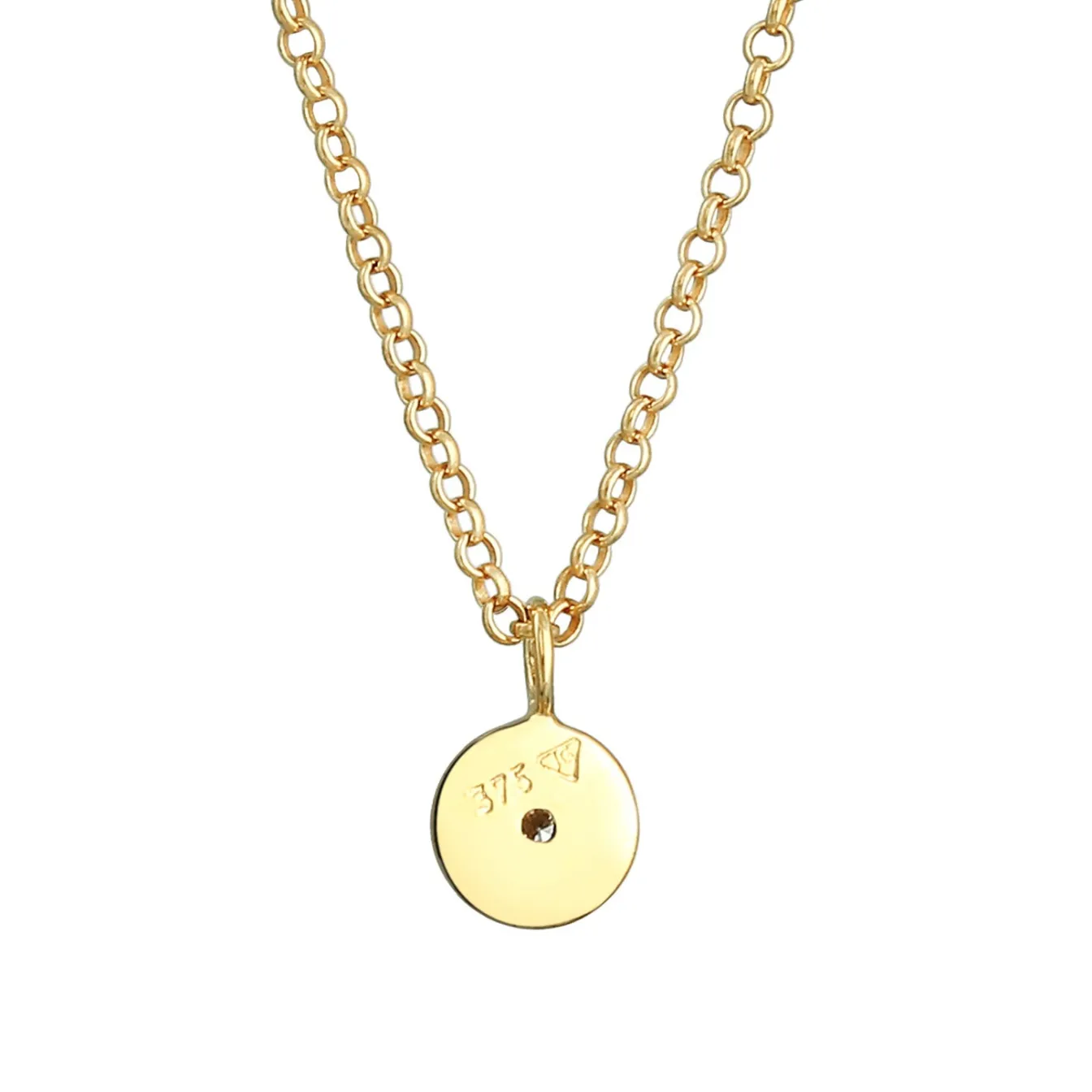 Elli "Halskette Geo | Diamant (Weiß, 0,015 ct)< Halsketten|Echtgold