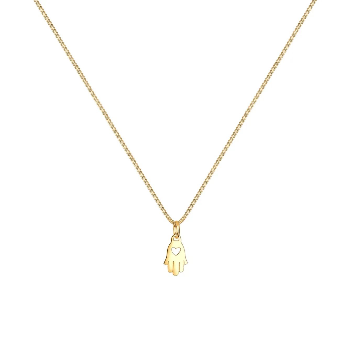 Elli "Halskette Hamsa Hand< Symbol-schmuck|Herz-schmuck