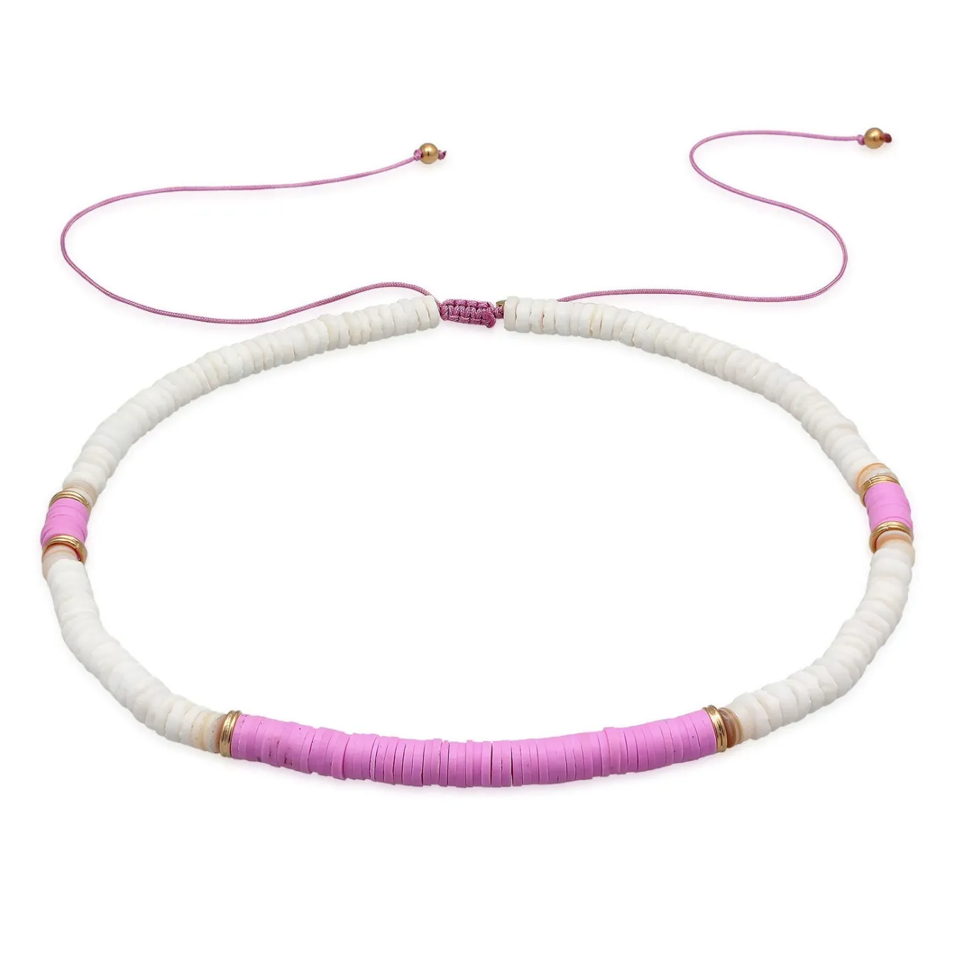 Elli "Halskette Heishi Beads< Halsketten|Silber
