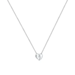 Elli "Halskette Herz | Diamant (Weiß, 0,03 ct)< Symbol-schmuck|Herz-schmuck