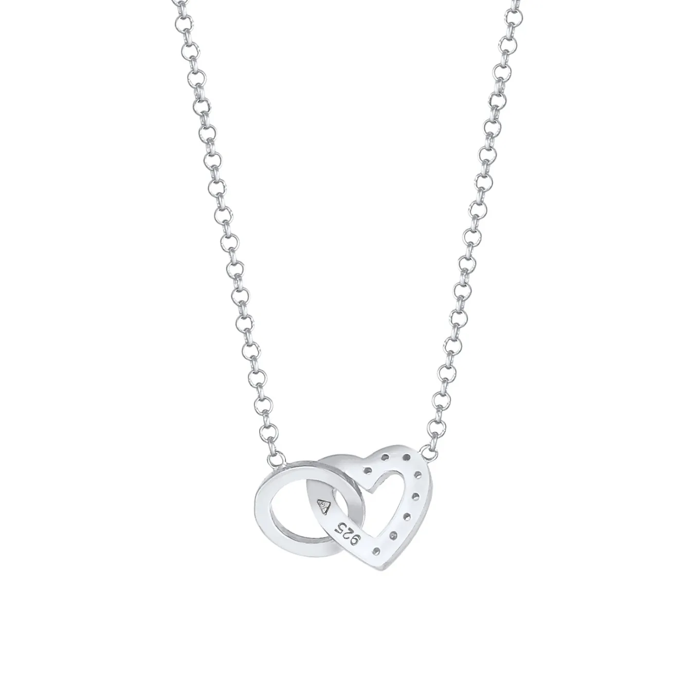 Elli "Halskette Herz | Diamant (Weiß, 0,04 ct)< Symbol-schmuck|Herz-schmuck