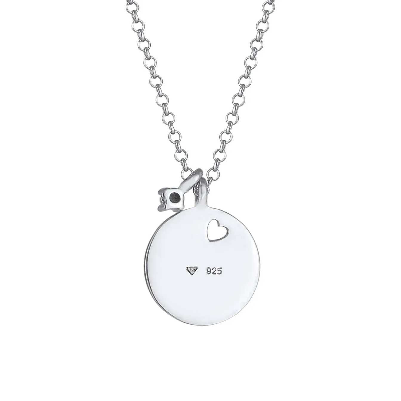 Elli "Halskette Herz | Diamant (Weiß, 0.03 ct)< Symbol-schmuck|Herz-schmuck