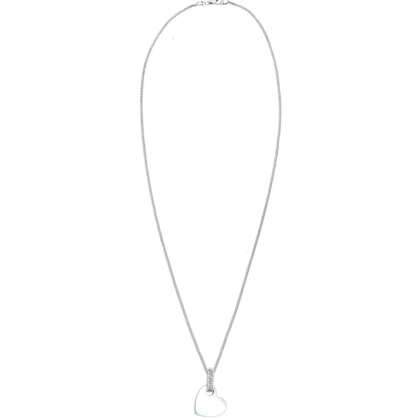Elli "Halskette Herz | Diamant (Weiß, 0,025 ct)< Roségold|Symbol-schmuck