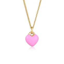 Elli "Halskette Herz | Emaille<Kinder Symbol-schmuck|Herz-schmuck