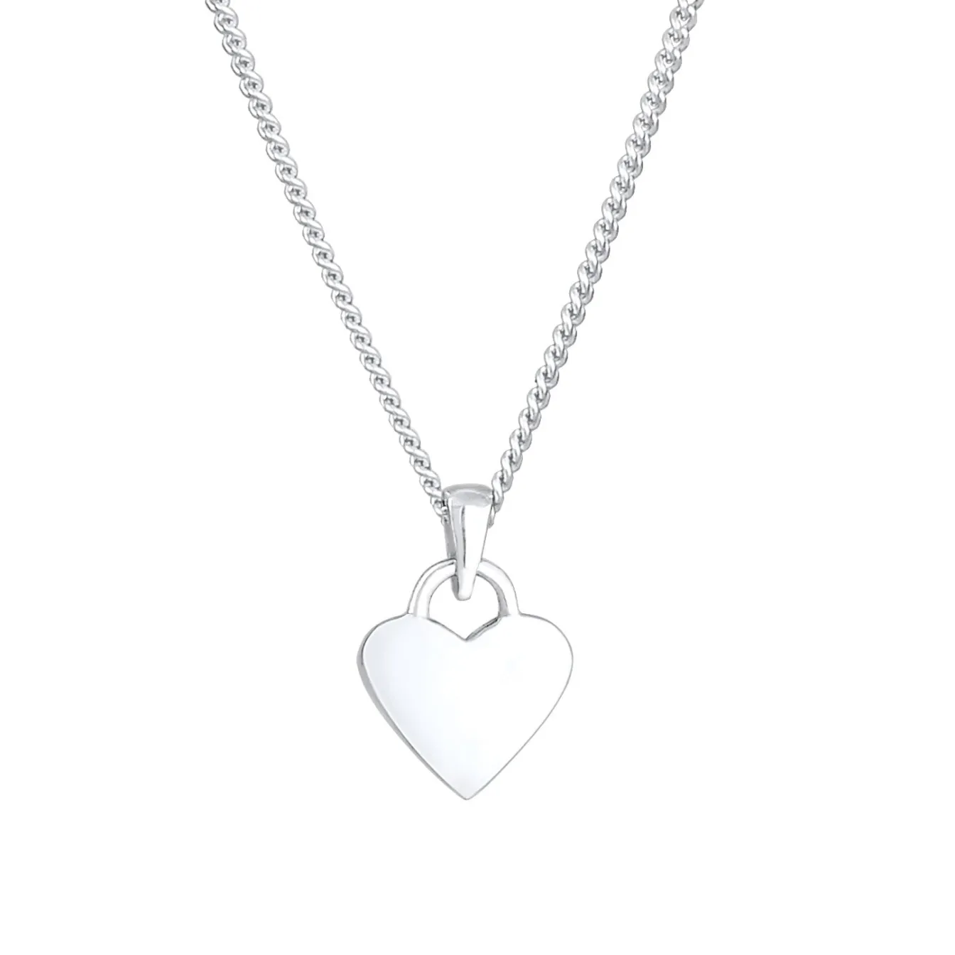 Elli "Halskette Herz | Emaille (Rot)<Kinder Symbol-schmuck|Herz-schmuck