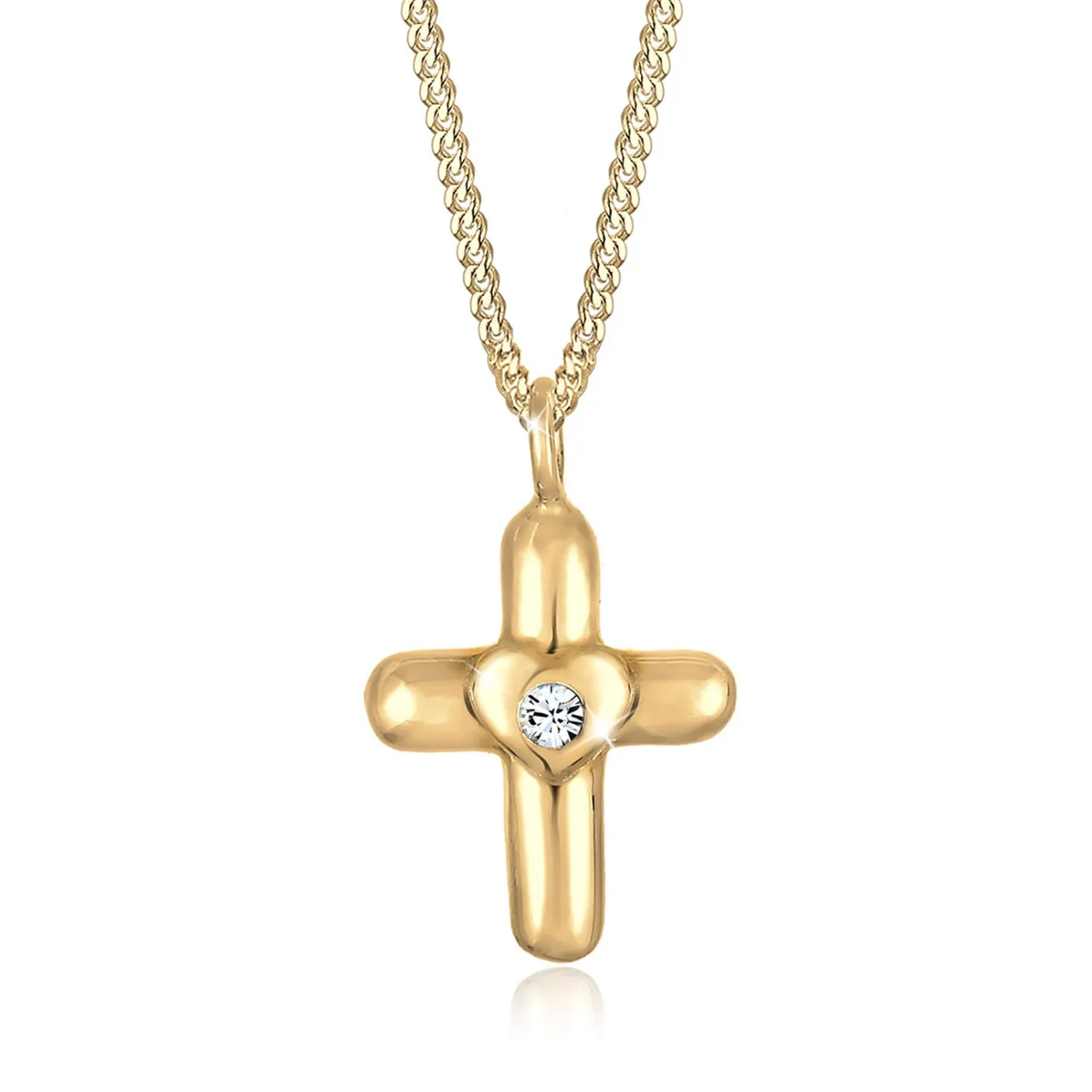 Elli "Halskette Herz | Kristall (Weiß)<Kinder Symbol-schmuck|Herz-schmuck
