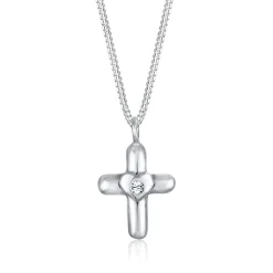 Elli "Halskette Herz | Kristall (Weiß)<Kinder Symbol-schmuck|Herz-schmuck