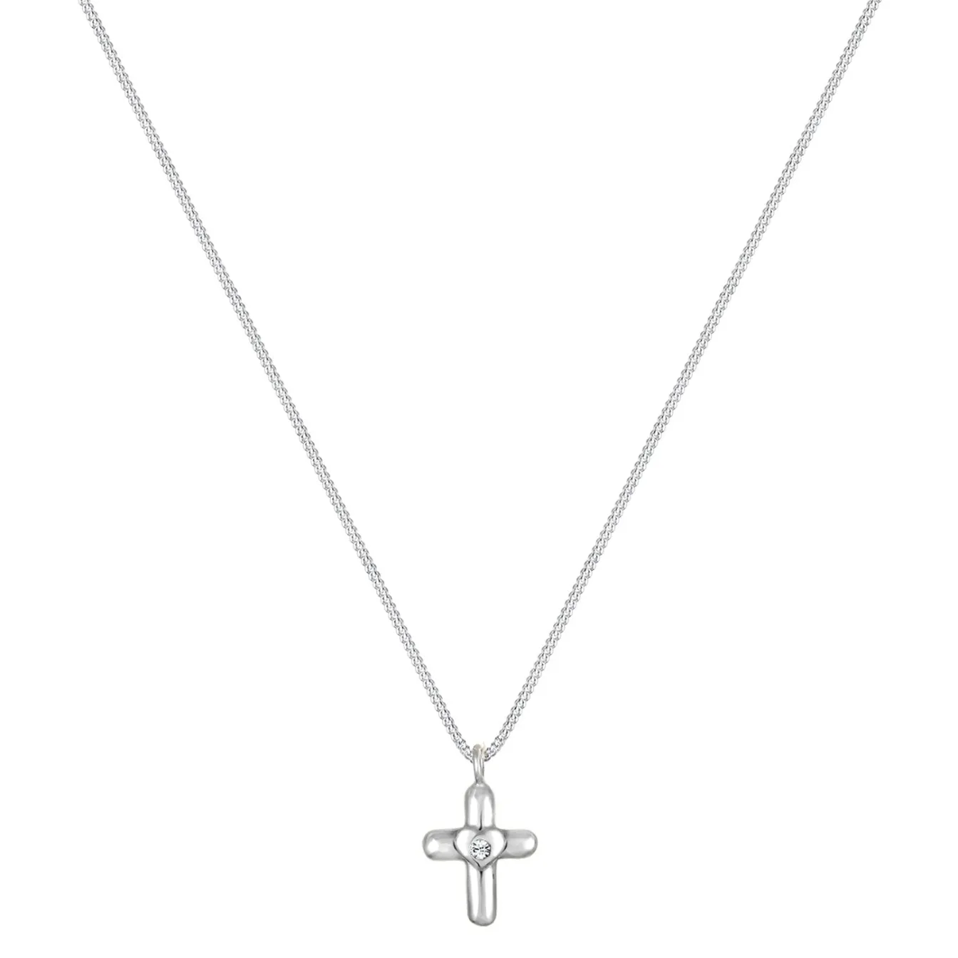 Elli "Halskette Herz | Kristall (Weiß)<Kinder Symbol-schmuck|Herz-schmuck