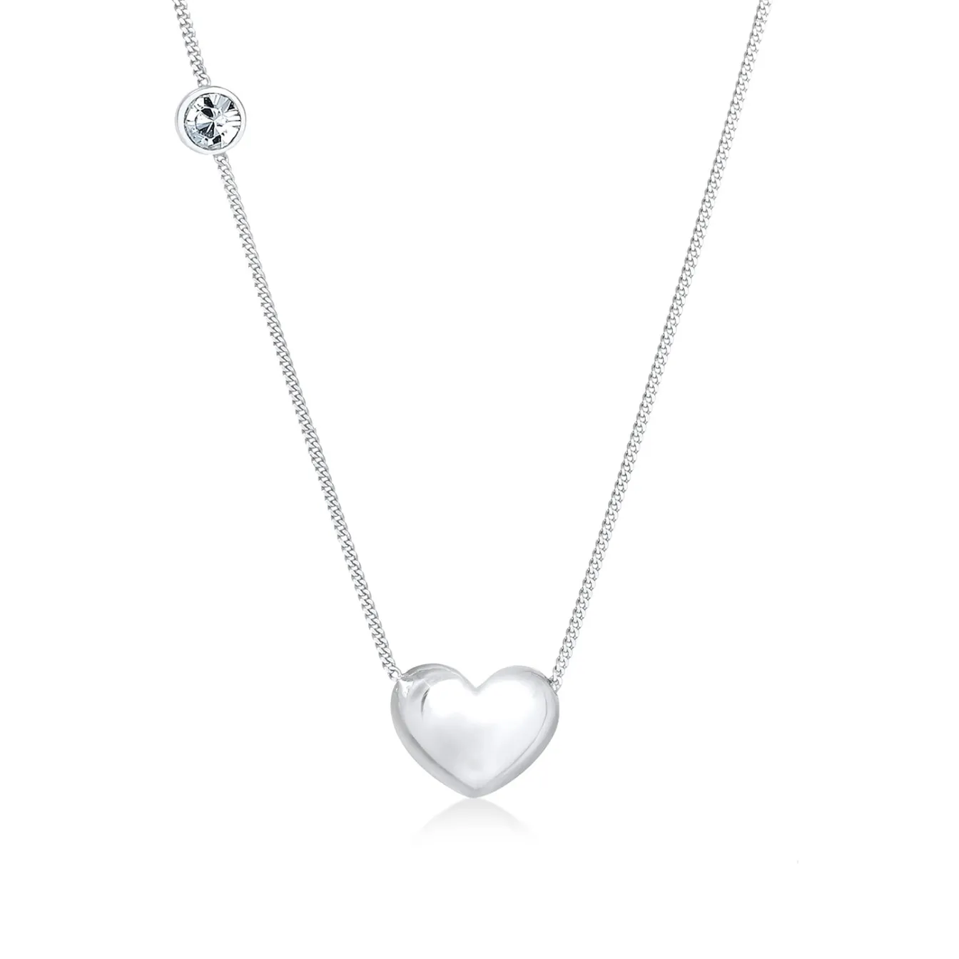 Elli "Halskette Herz | Kristall (Weiß)< Symbol-schmuck|Herz-schmuck
