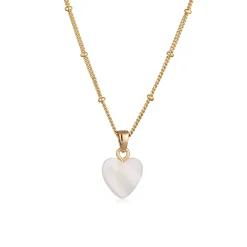 Elli "Halskette Herz | Muschel< Symbol-schmuck|Herz-schmuck