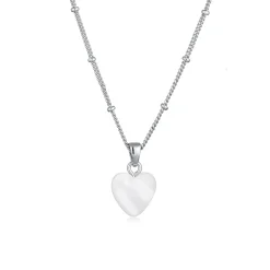 Elli "Halskette Herz | Muschel< Symbol-schmuck|Herz-schmuck