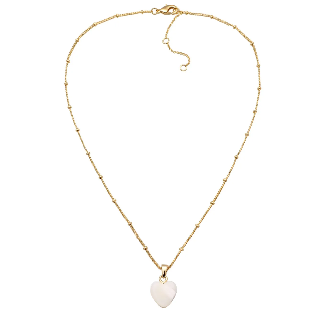 Elli "Halskette Herz | Muschel< Symbol-schmuck|Herz-schmuck