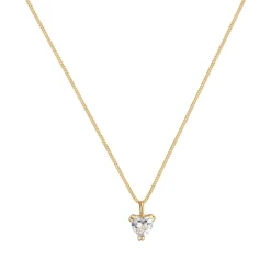 Elli "Halskette Herz | Zirkonia (Weiß)< Symbol-schmuck|Herz-schmuck
