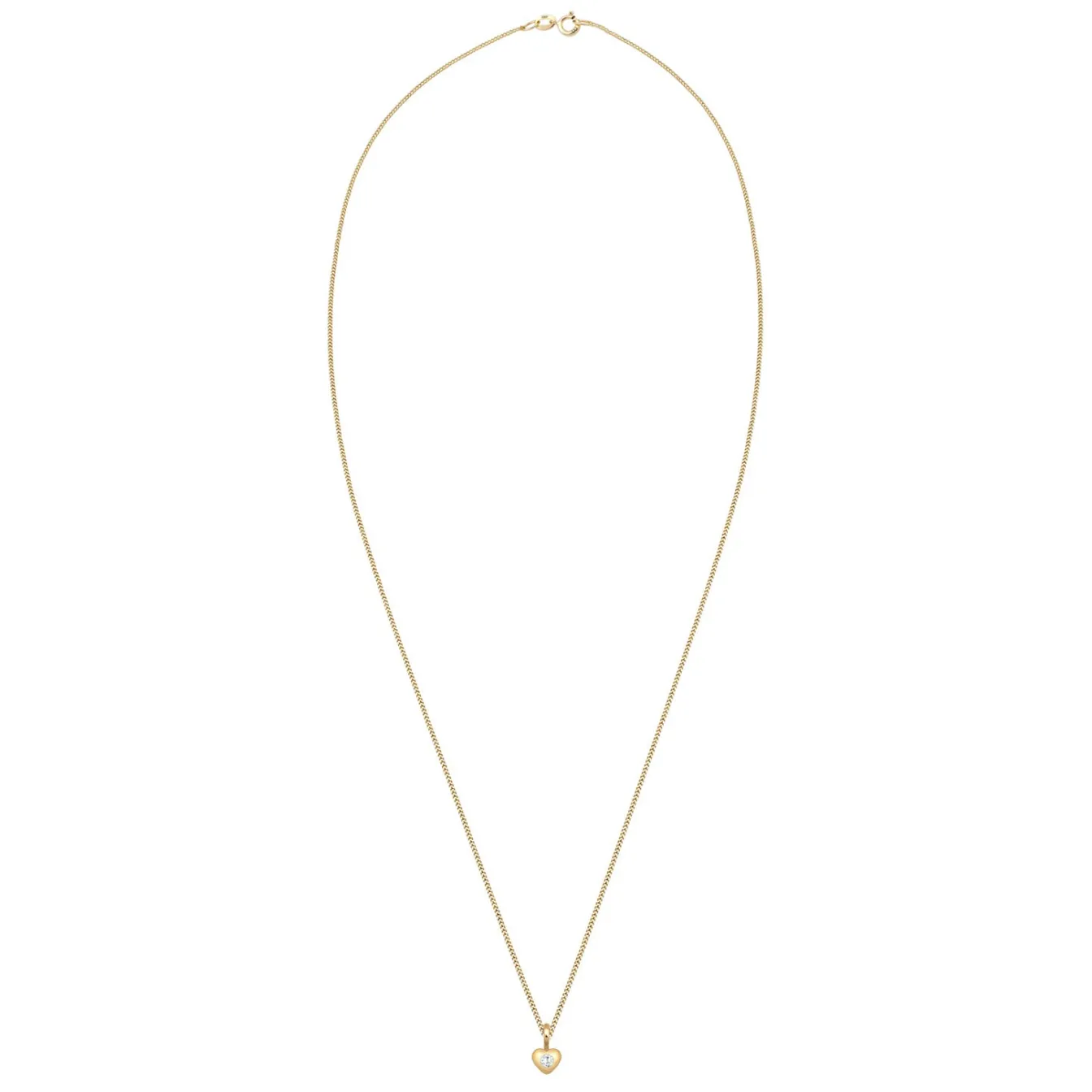 Elli "Halskette Herz | Zirkonia (Weiß)<Kinder Symbol-schmuck|Herz-schmuck