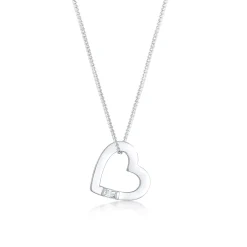 Elli "Halskette Herz | Zirkonia Kristall (Weiß)< Symbol-schmuck|Herz-schmuck