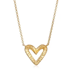 Elli "Halskette Herz Anhänger< Vergoldet|Symbol-schmuck