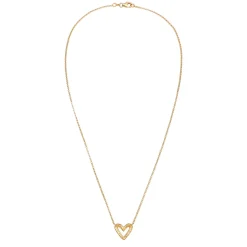 Elli "Halskette Herz Anhänger< Vergoldet|Symbol-schmuck