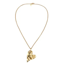 Elli "Halskette Herz Anhänger< Vergoldet|Symbol-schmuck