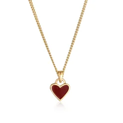 Elli "Halskette Herz Anhänger | Emaille< Symbol-schmuck|Herz-schmuck