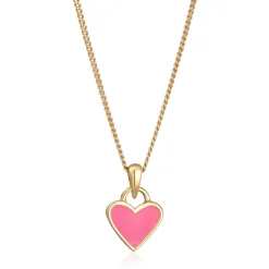 Elli "Halskette Herz Anhänger | Emaille< Symbol-schmuck|Herz-schmuck