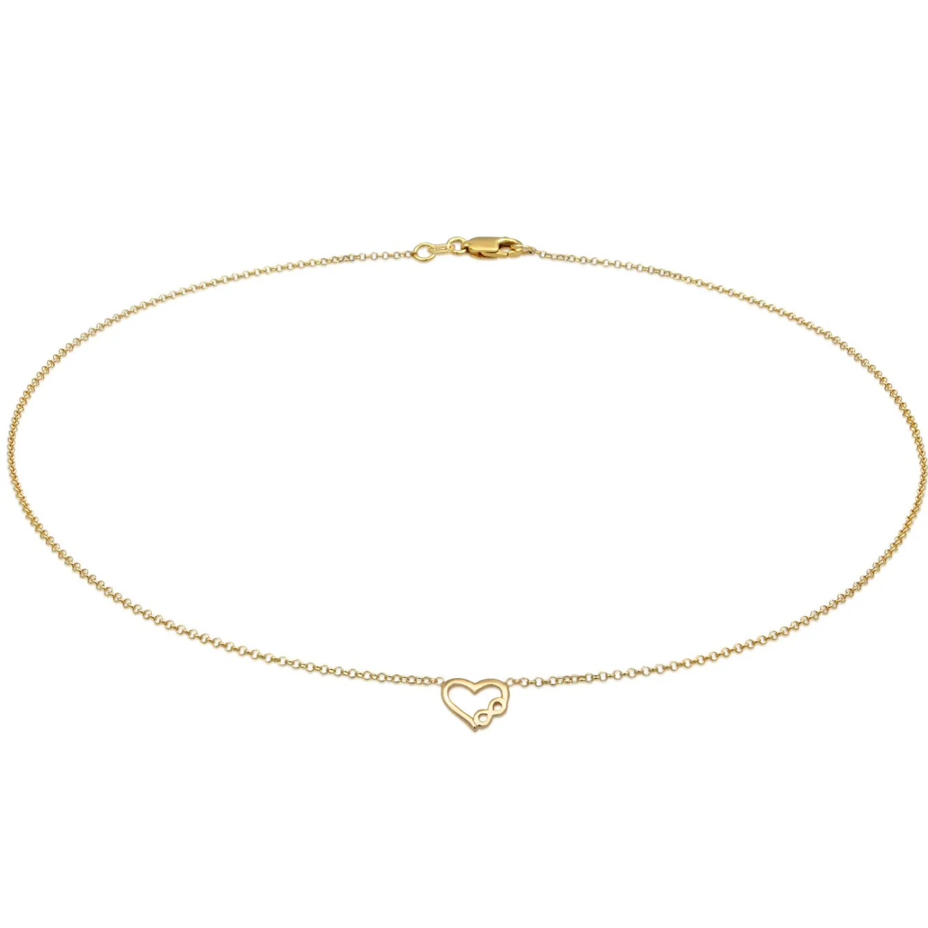Elli "Halskette Herz Anhänger Unendlichkeit< Symbol-schmuck|Herz-schmuck