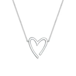 Elli "Halskette Herz Cut-Out< Roségold|Symbol-schmuck