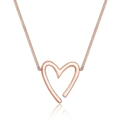 Elli "Halskette Herz Cut-Out< Roségold|Symbol-schmuck