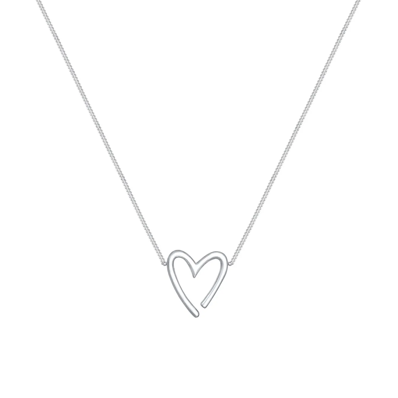 Elli "Halskette Herz Cut-Out< Roségold|Symbol-schmuck