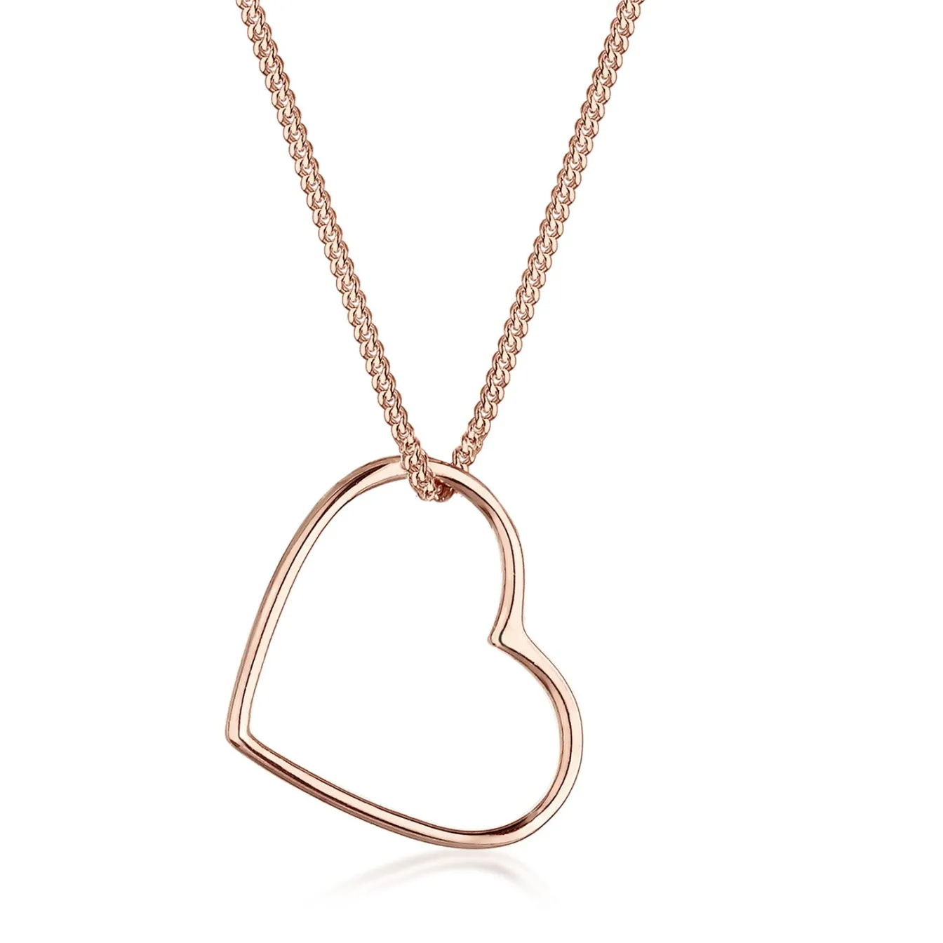 Elli "Halskette Herz Fein< Roségold|Symbol-schmuck