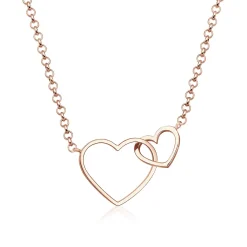 Elli "Halskette Herzen< Roségold|Herz-schmuck