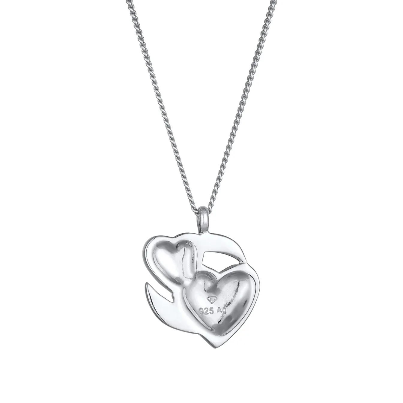 Elli "Halskette Herzen Emoji | Emaille (Pink)< Vergoldet|Symbol-schmuck