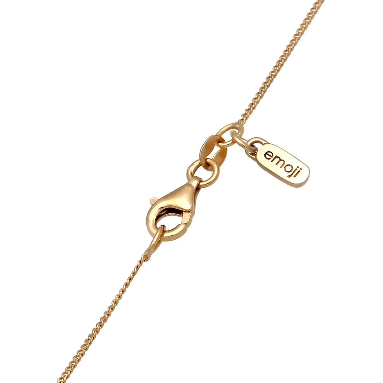 Elli "Halskette Herzen Emoji | Emaille (Pink)< Vergoldet|Symbol-schmuck