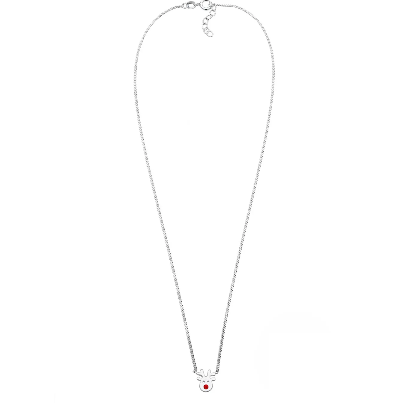 Elli "Halskette Hirsch | Kristall (Rot)<Kinder Kinderschmuck