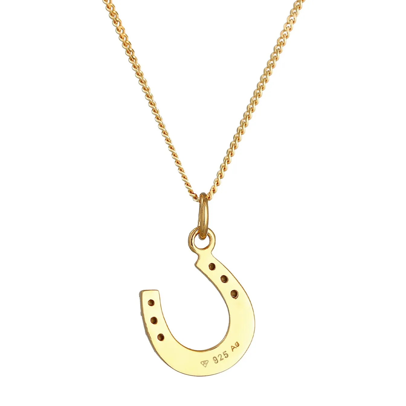 Elli "Halskette Hufeisen | Kristall (Weiß)< Symbol-schmuck|Halsketten