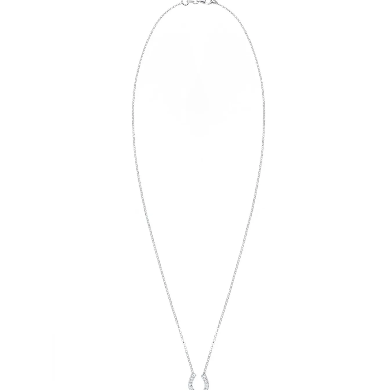 Elli "Halskette Hufeisen | Zirkonia (Weiß)< Symbol-schmuck|Halsketten