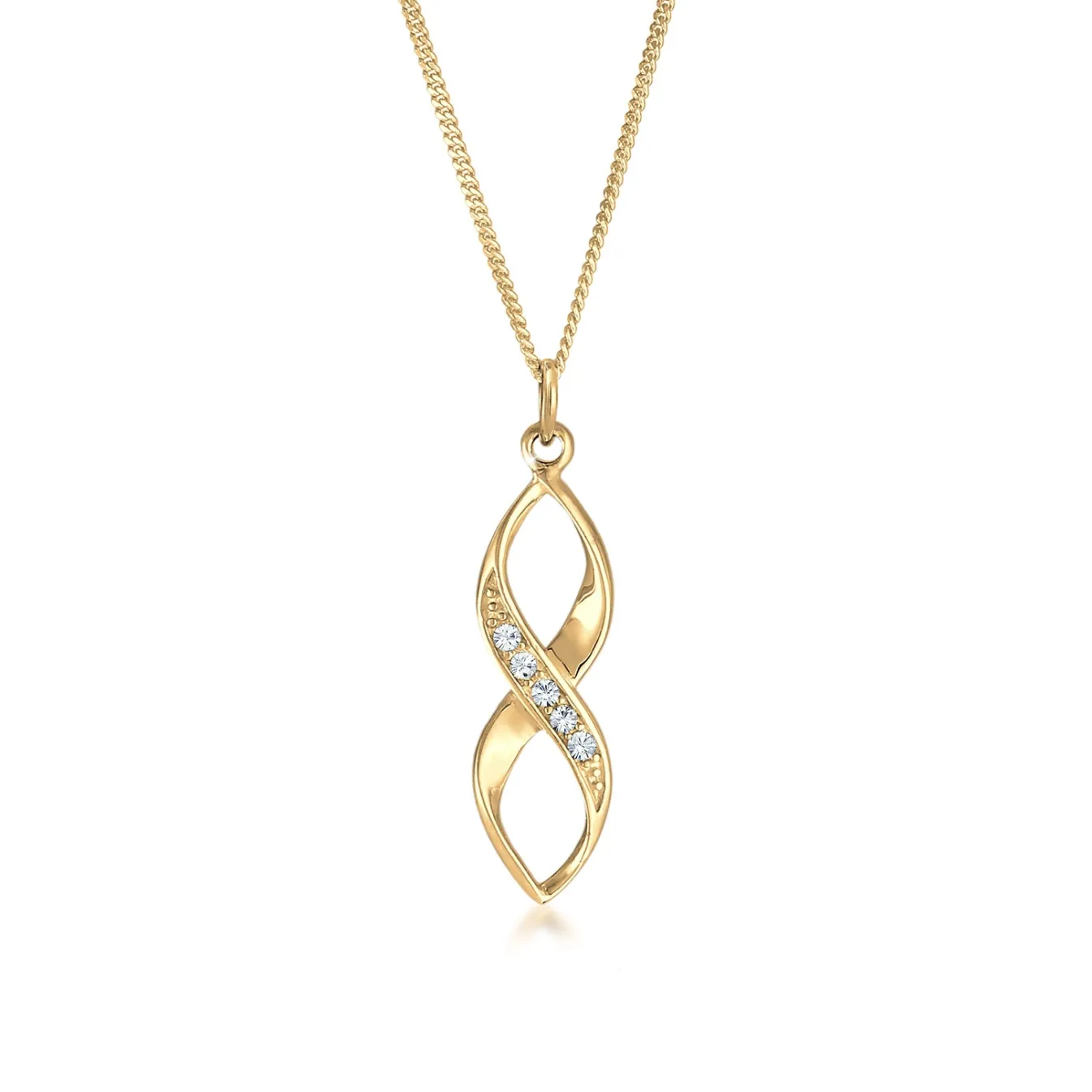 Elli "Halskette Infinity | Kristall (Weiß)< Symbol-schmuck|Herz-schmuck