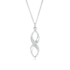 Elli "Halskette Infinity | Kristall (Weiß)< Symbol-schmuck|Herz-schmuck